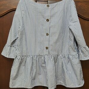 Haley & The Hound Striped Blouse-XL